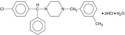 Structure Meclizine HCl.jpg Structure - Structure Meclizine HCl